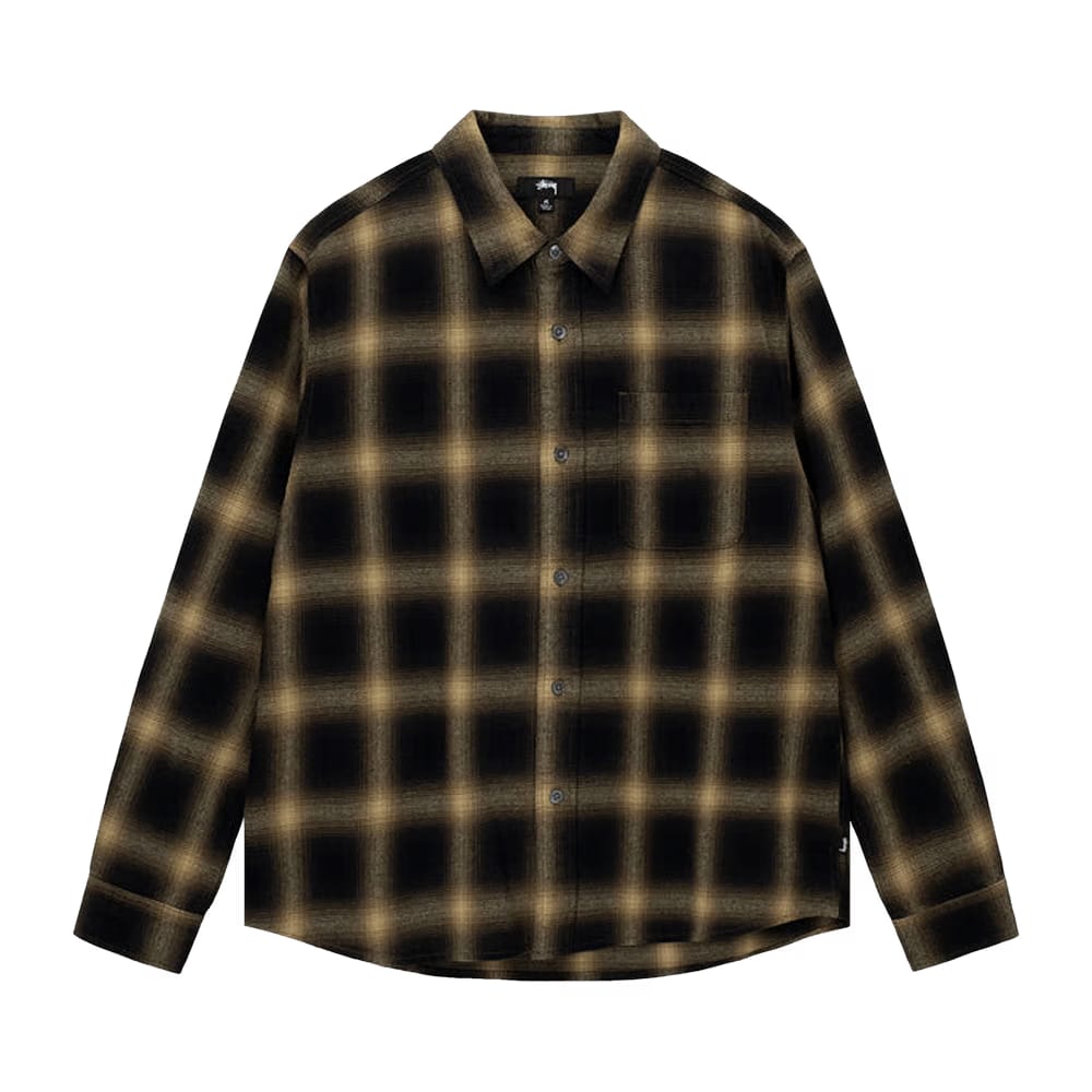 Stussy Pete Plaid Shirt Mustard