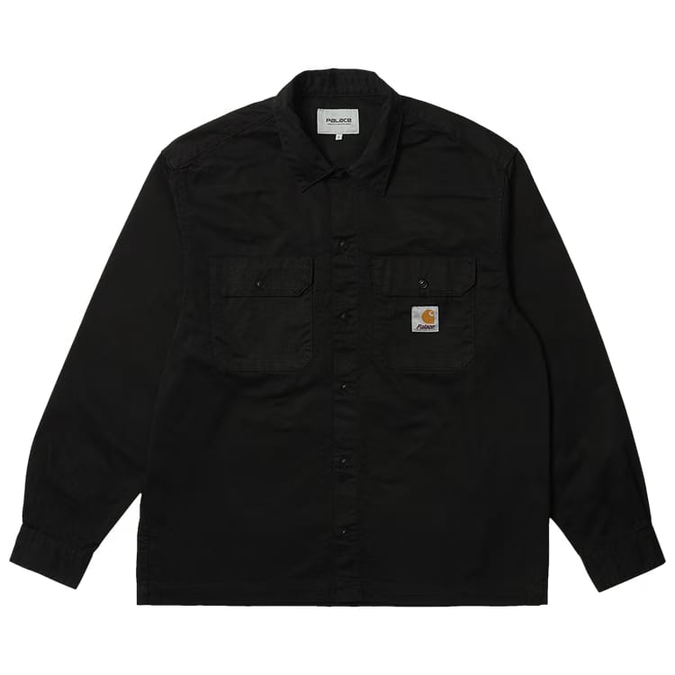 Carhartt WIP x Palace Long-Sleeve Master Shirt Washed Black