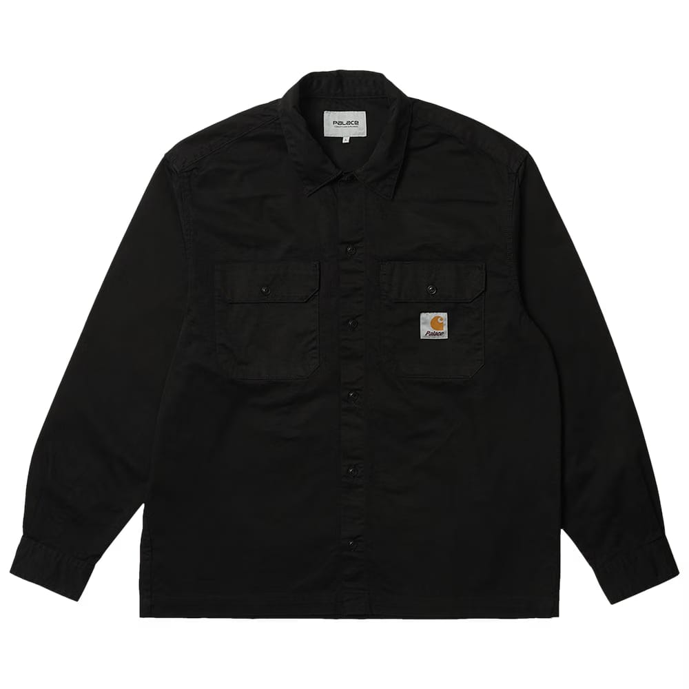 Carhartt WIP x Palace Long-Sleeve Master Shirt Washed Black