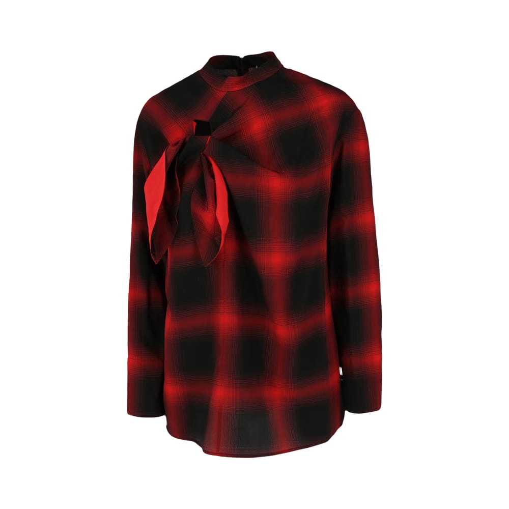 Stella McCartney Zadie Silk Top Black/Red