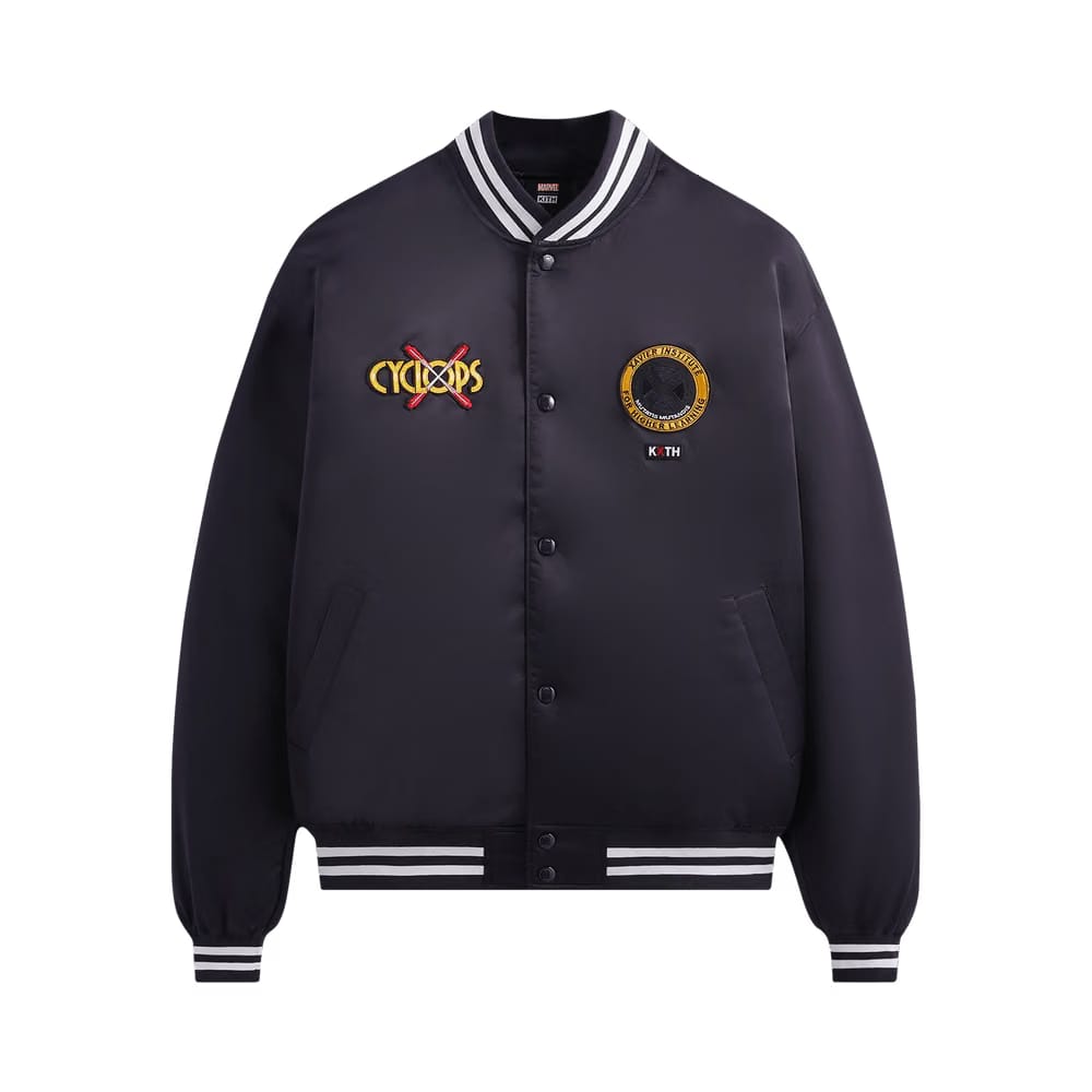 Kith For X-Men Cyclops Satin Bomber Jacket Ink