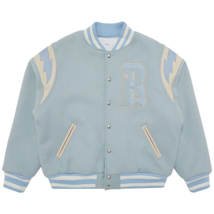 Rhude Lighting Varsity Jacket Mint