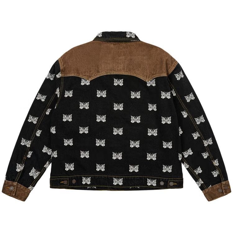 Palace x Needles Western Denim Jacket Black