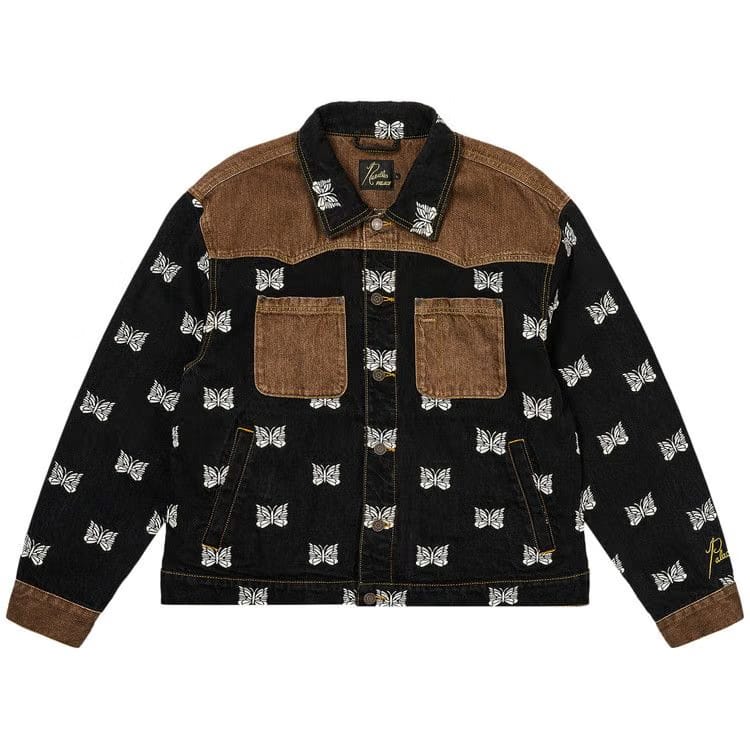 Palace x Needles Western Denim Jacket Black