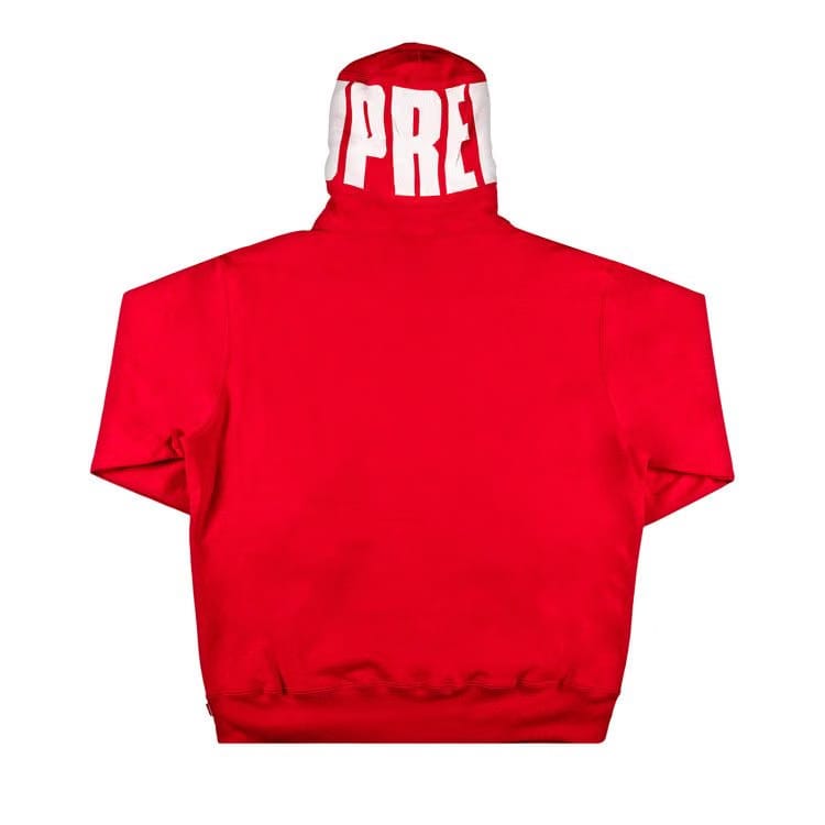 Supreme Rib Hoodie Red