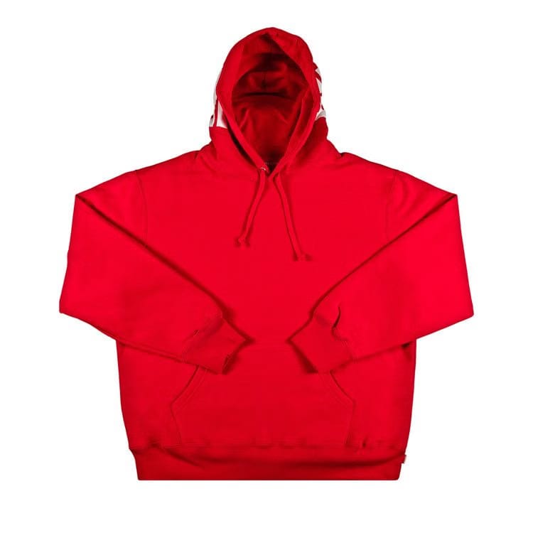 Supreme Rib Hoodie Red