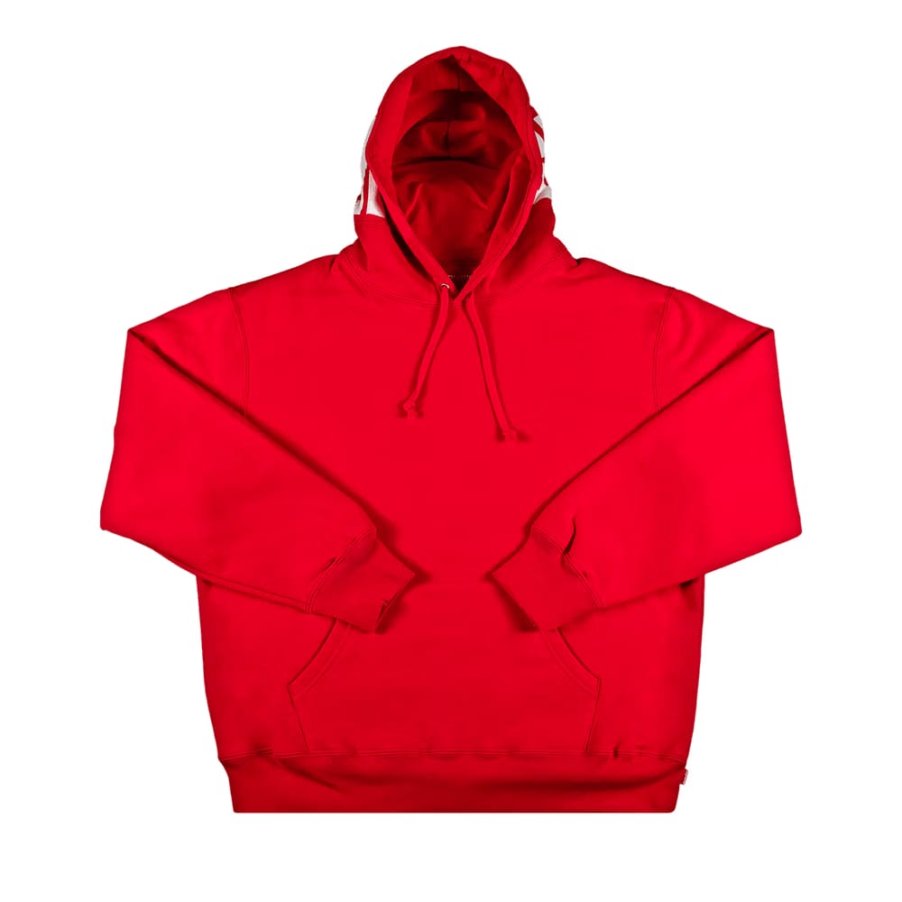 Supreme Rib Hoodie Red