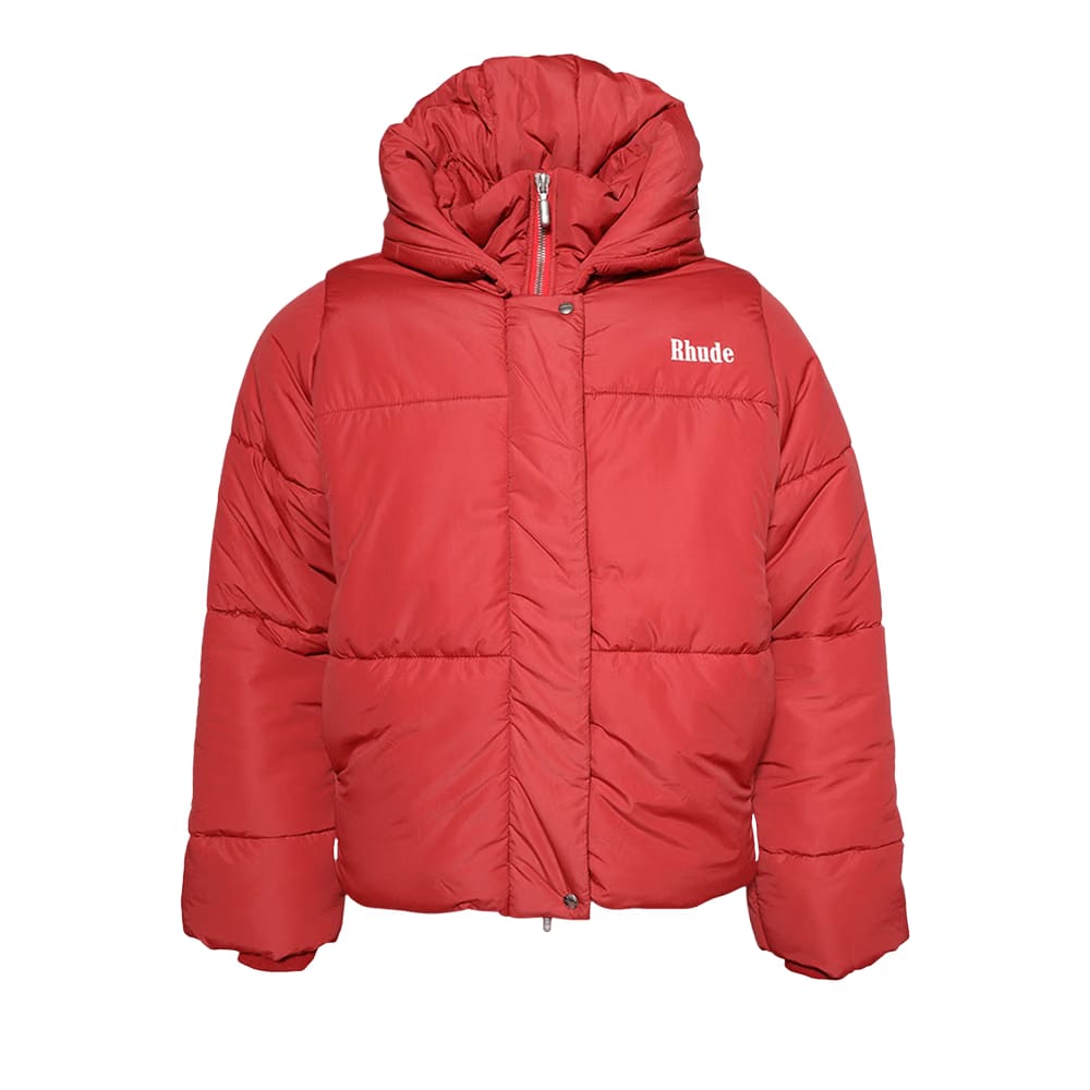 Rhude Moonlight Puffer Jacket Red/White/Black