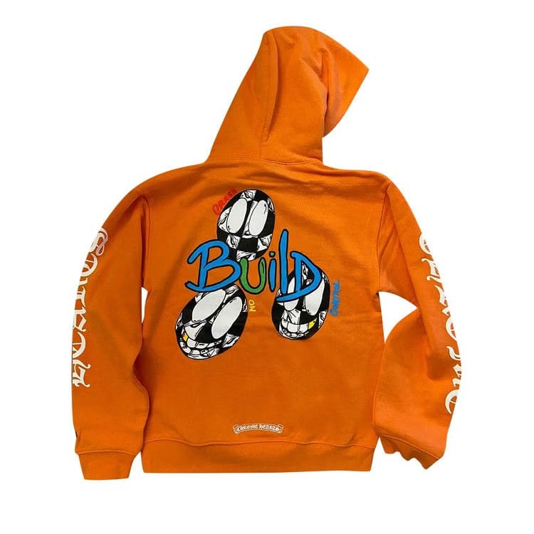 Chrome Hearts x Matty Boy Link & Build Hoodie Orange