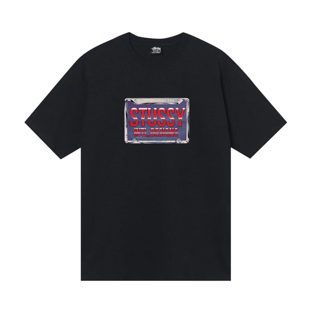 Stussy Plates T-Shirt Black