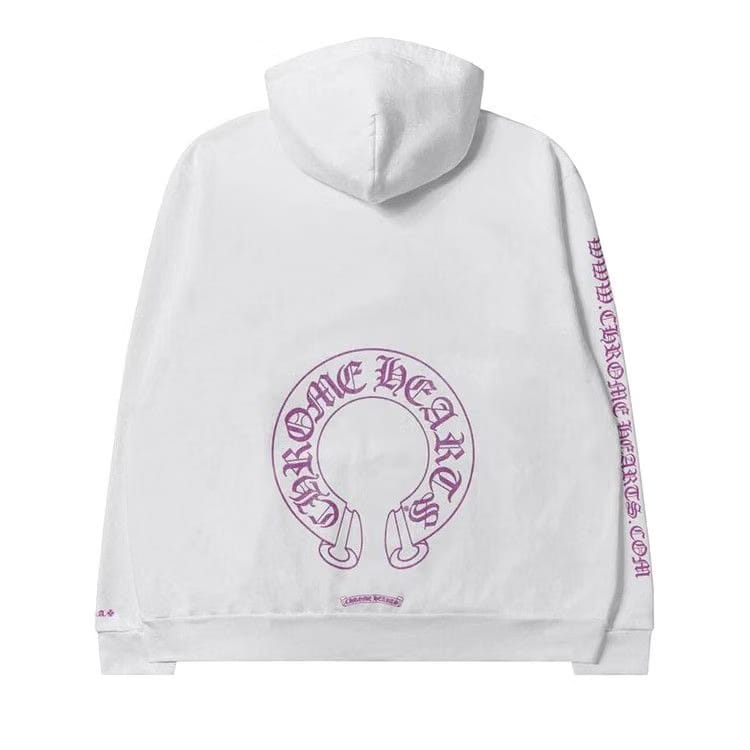 Chrome Hearts Hoodie Purple Glitter