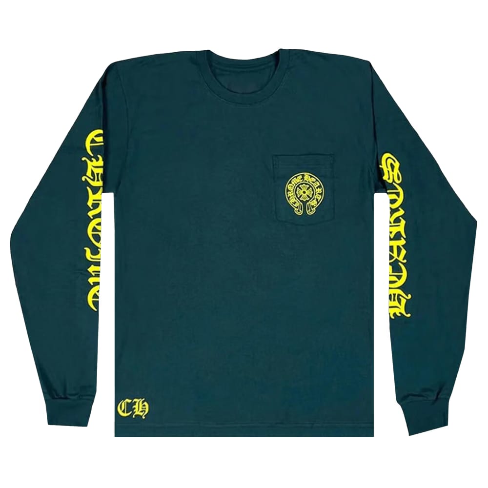 Chrome Hearts Horseshoe Long-Sleeve Green/Yellow