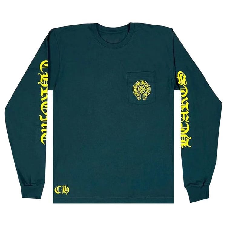 Chrome Hearts Horseshoe Long-Sleeve Green/Yellow