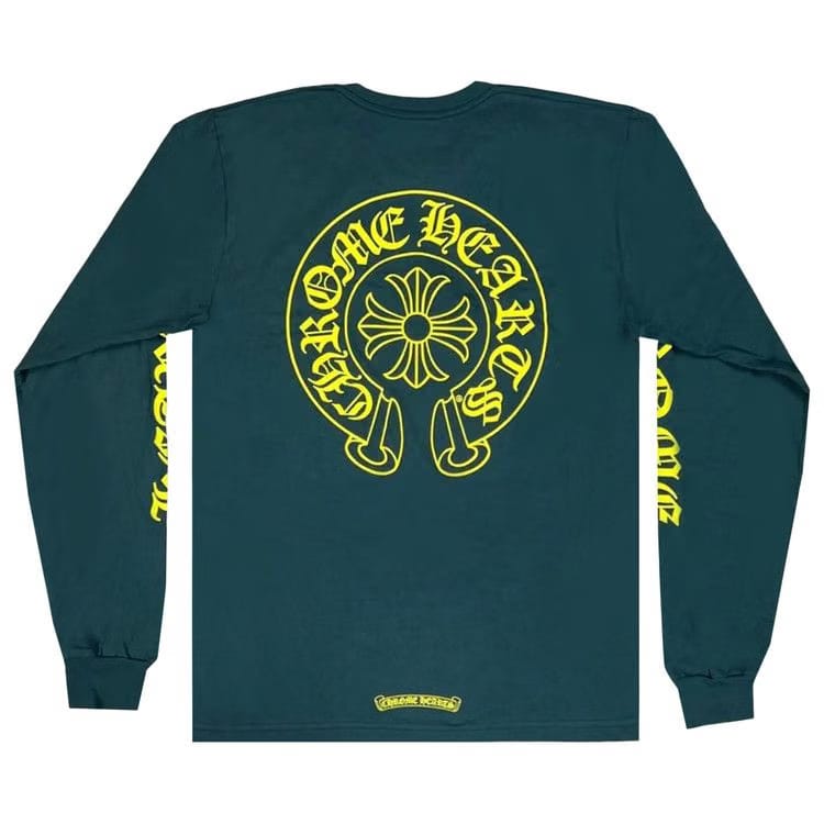 Chrome Hearts Horseshoe Long-Sleeve Green/Yellow