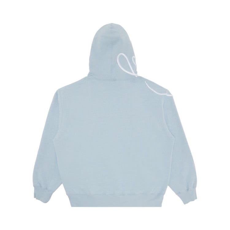 Supreme Shoulder Script Hoodie Light Blue