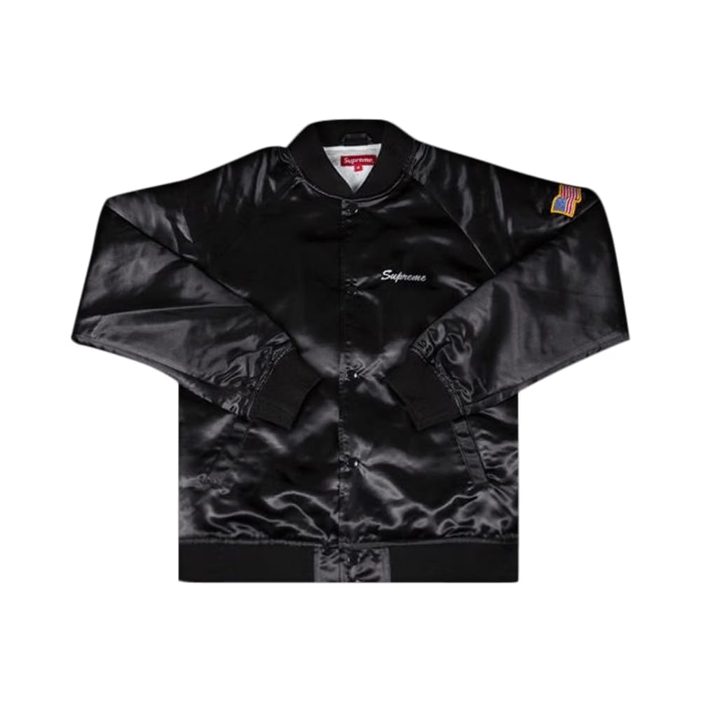 Supreme Betty Boop Satin Club Jacket Black
