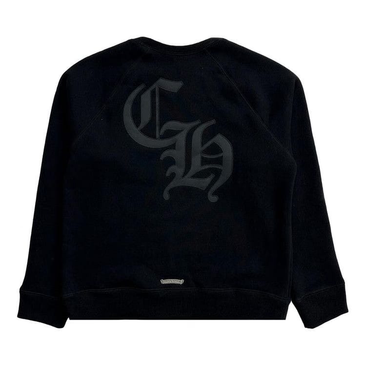 Chrome Hearts 711 Cemetery Cross Nylon CH Crewneck Sweater Black
