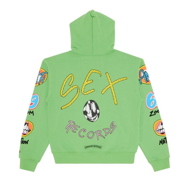 Chrome Hearts x Matty Boy Sex Records Hoodie Green