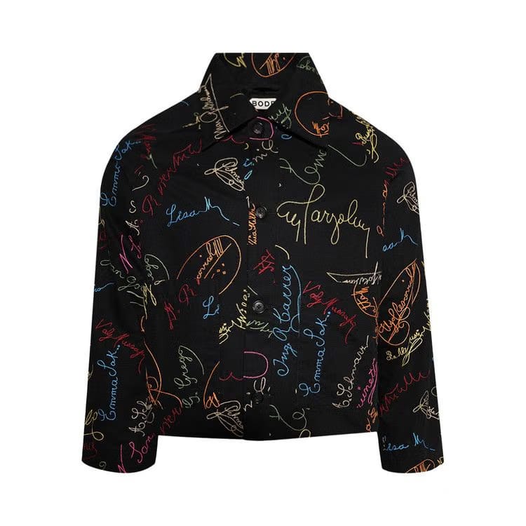 Bode Signature Scrawl Jacket Black/Multicolor
