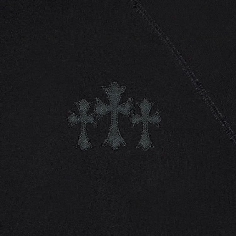 Chrome Hearts 711 Cemetery Cross Nylon CH Hoodie Black