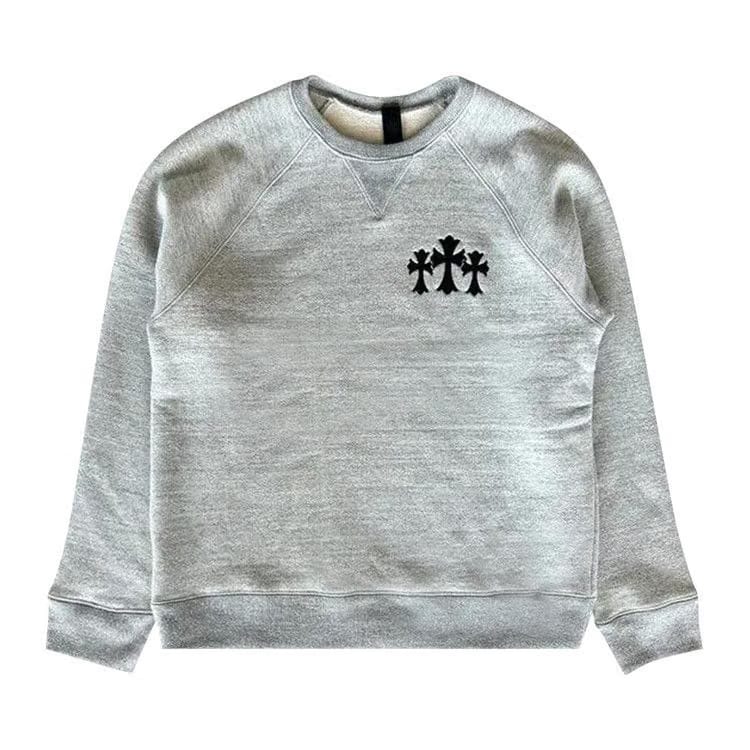 Chrome Hearts Triple Cross Crewneck Grey