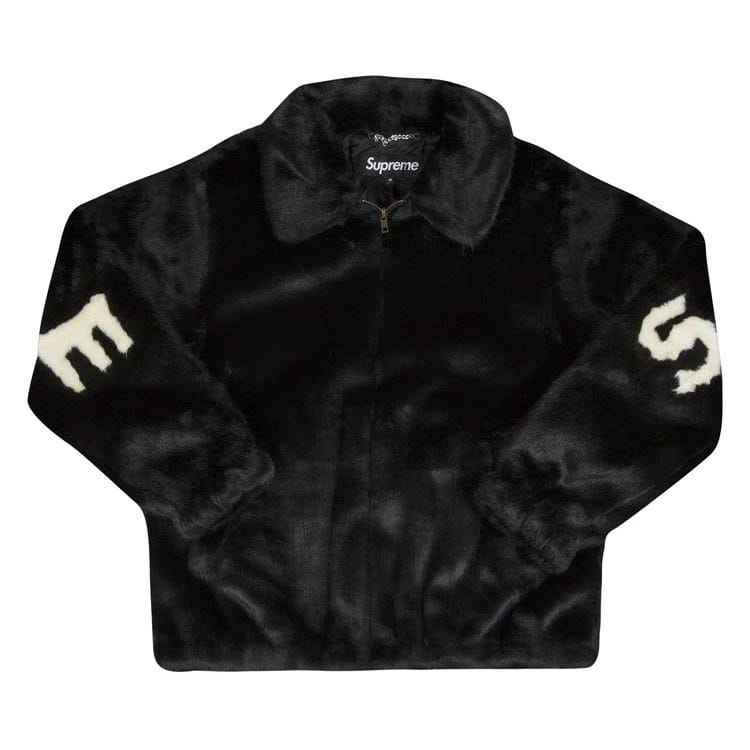 Supreme Faux Fur Bomber Jacket Black