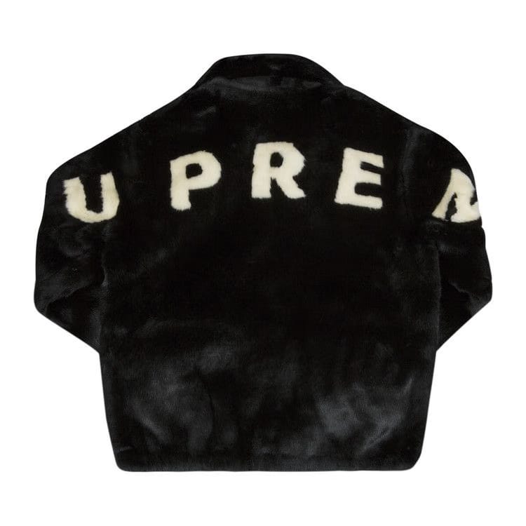 Supreme Faux Fur Bomber Jacket Black