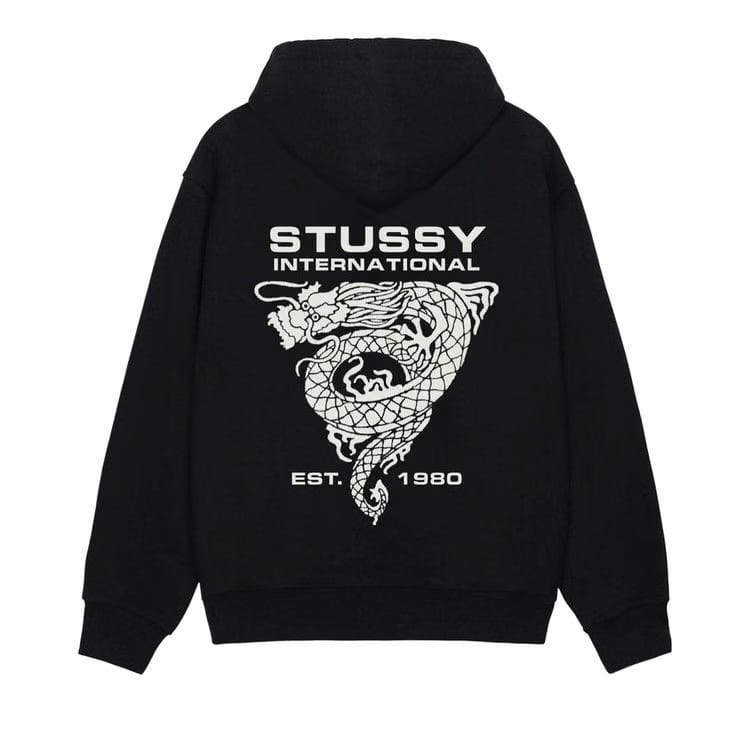 Stussy Dragon Hoodie Black
