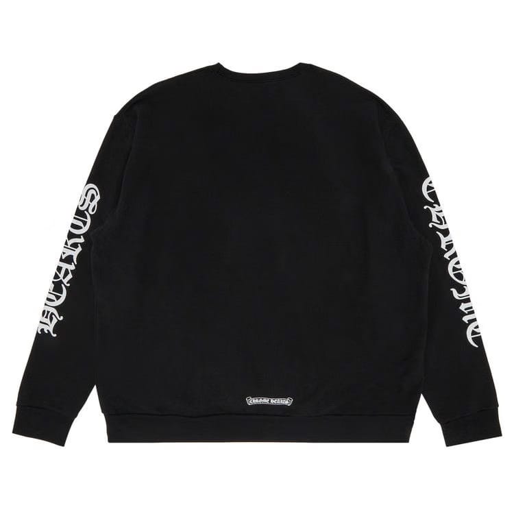 Chrome Hearts Neck Logo Crewneck Sweatshirt Black