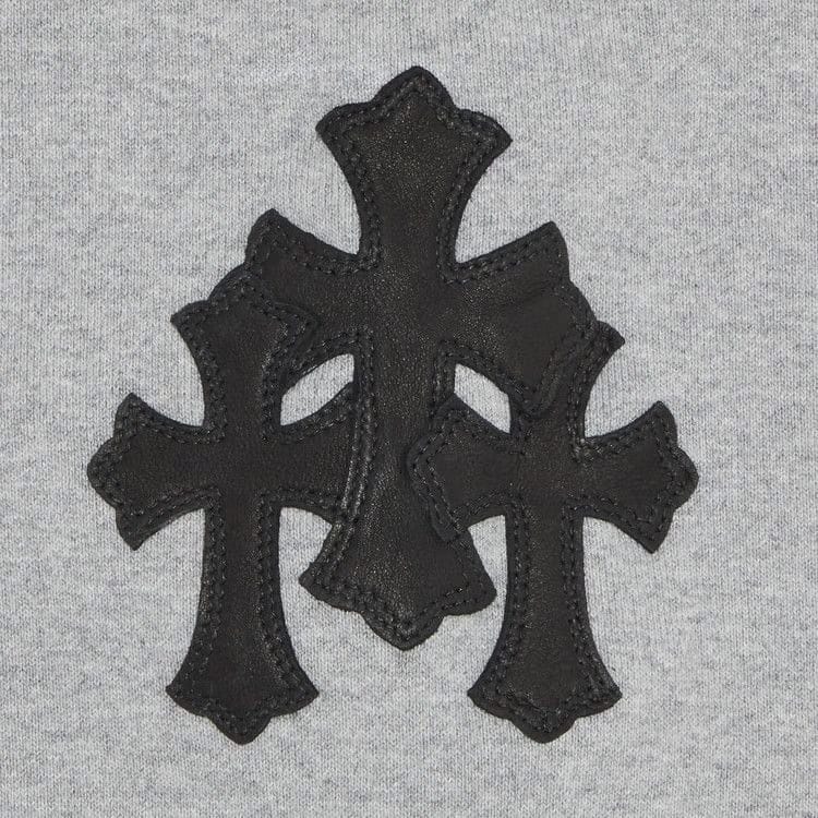 Chrome Hearts Paper Jam Cross Hoodie Heather Grey