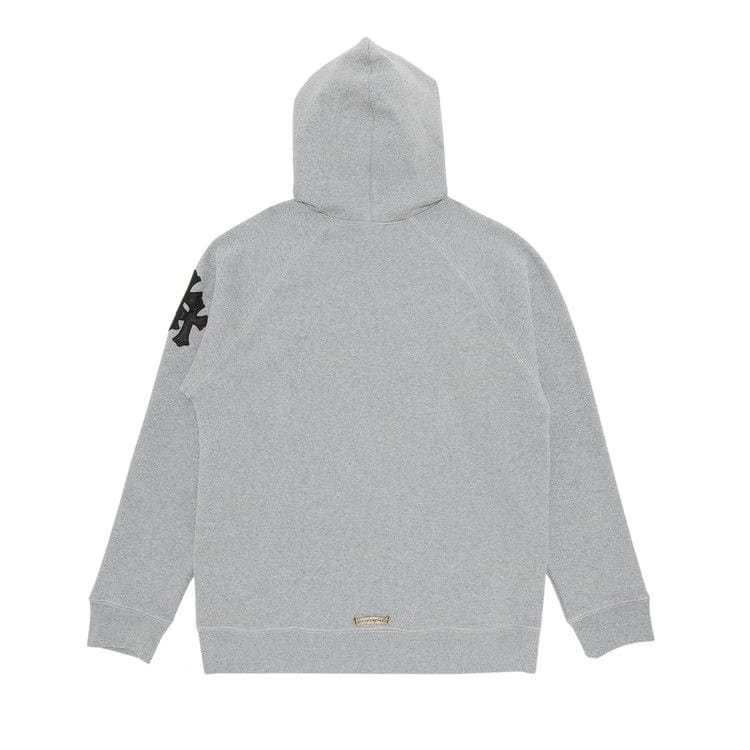 Chrome Hearts Paper Jam Cross Hoodie Heather Grey