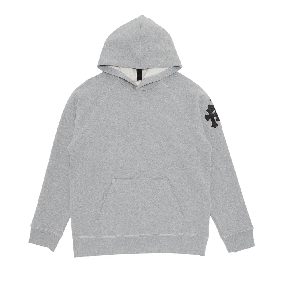 Chrome Hearts Paper Jam Cross Hoodie Heather Grey