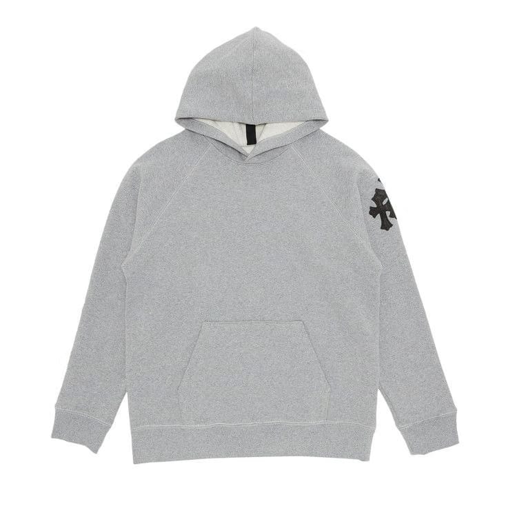 Chrome Hearts Paper Jam Cross Hoodie Heather Grey