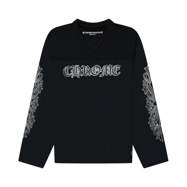 Chrome Hearts Stadium Mesh Long sleeve Jersey Black/Gray