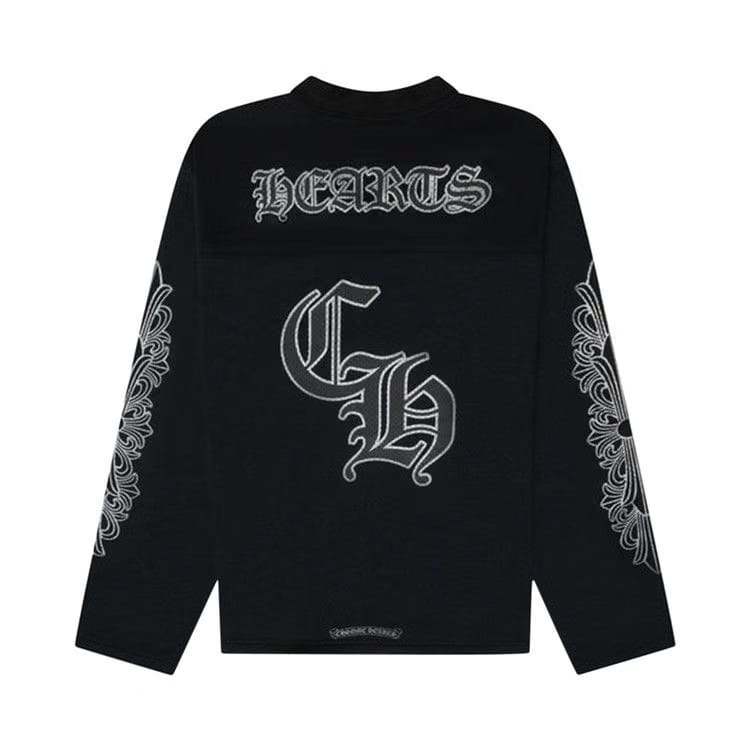 Chrome Hearts Stadium Mesh Long sleeve Jersey Black/Gray