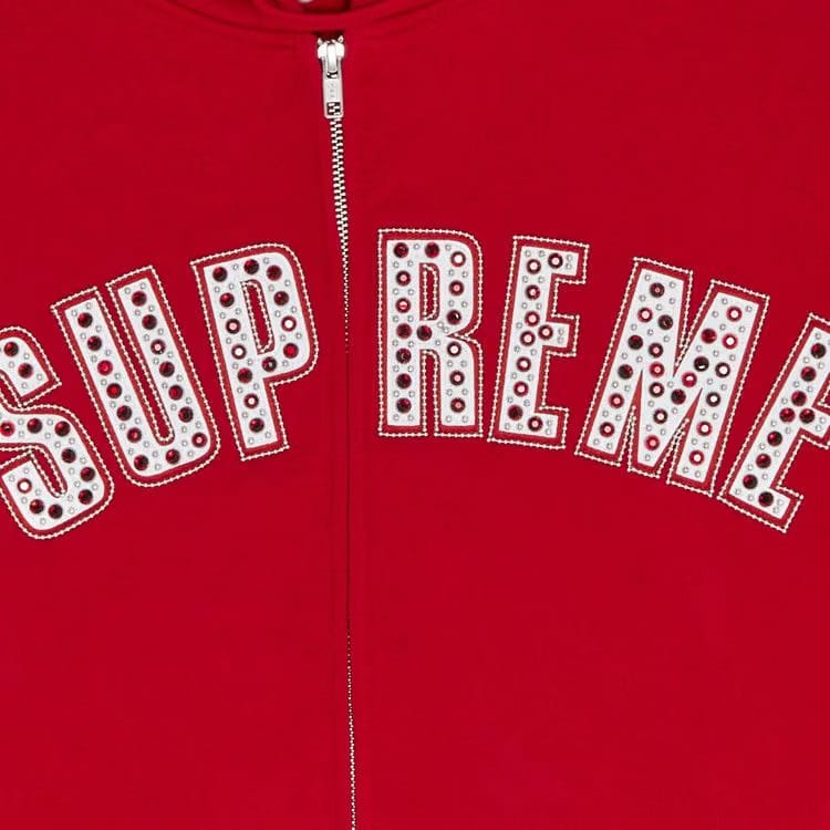 Supreme x B.B. Simon Zip Up Hoodie Red