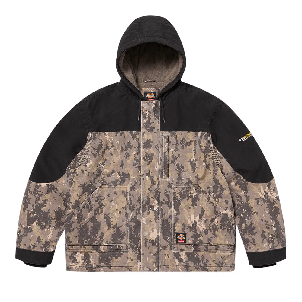 Supreme x Dickies Cordura Hooded Work Jacket Digi Camo
