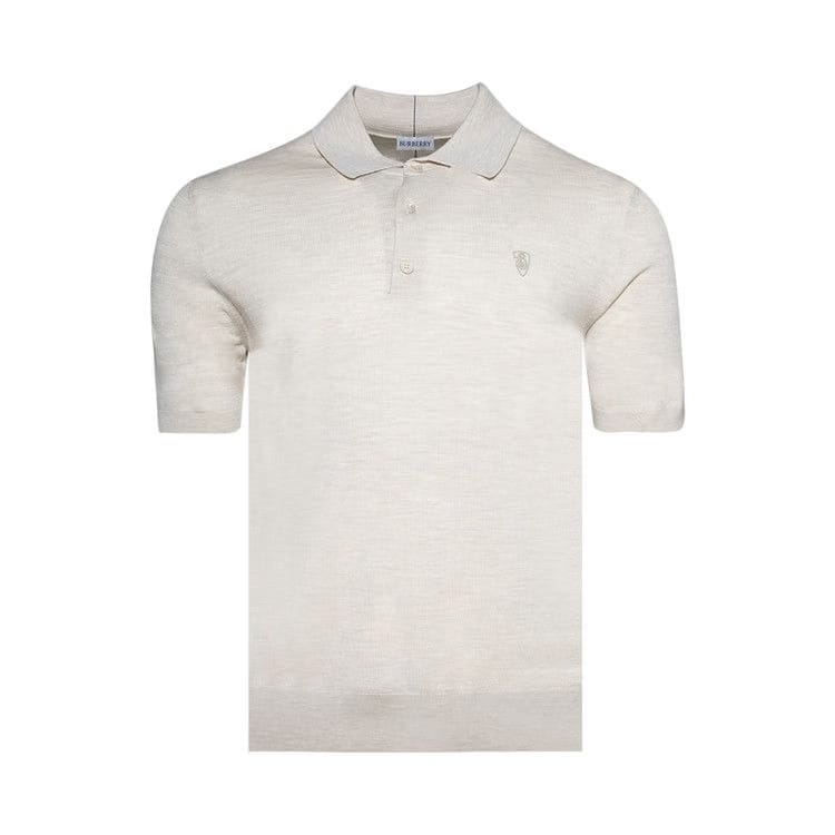Burberry Wool Polo Shirt Nutmeg