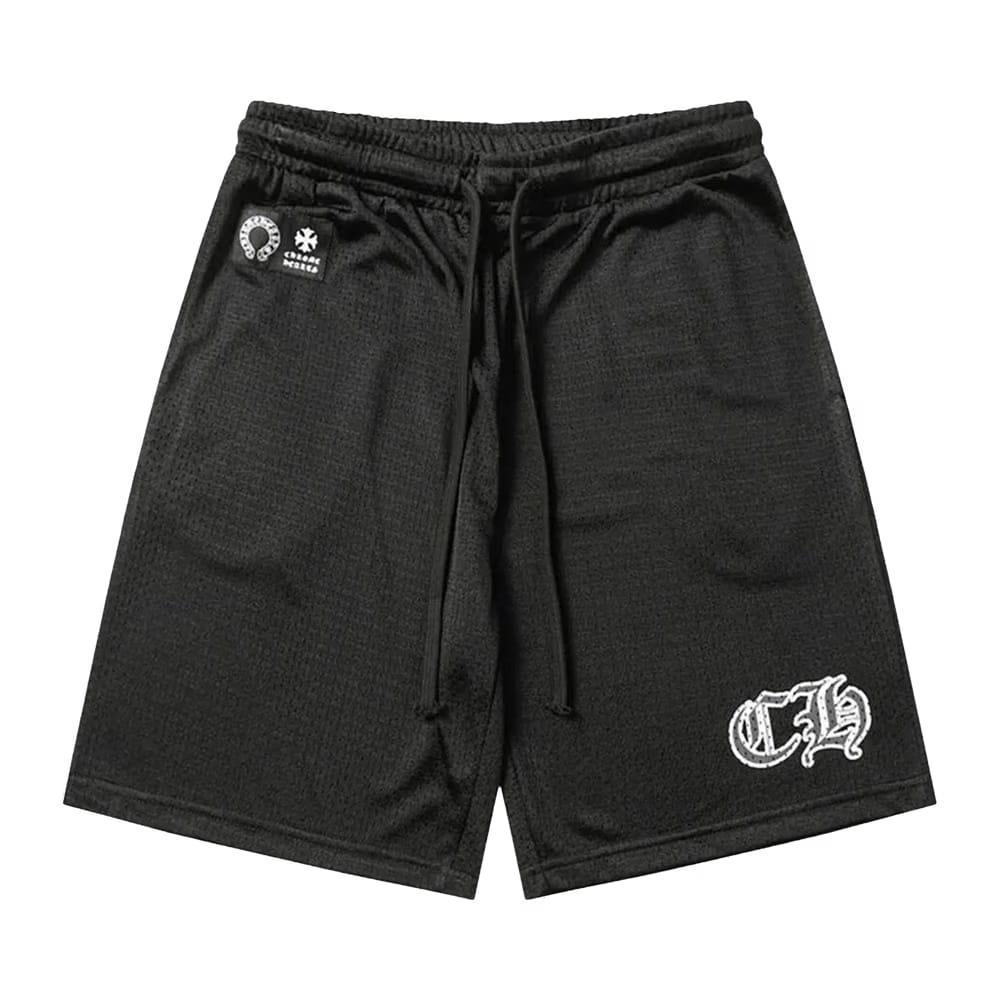 Chrome Hearts Mesh Varsity Shorts Black