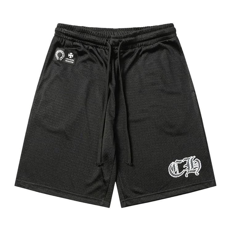 Chrome Hearts Mesh Varsity Shorts Black
