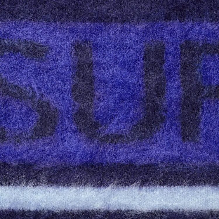 Supreme Brushed Stripe Sweater Navy