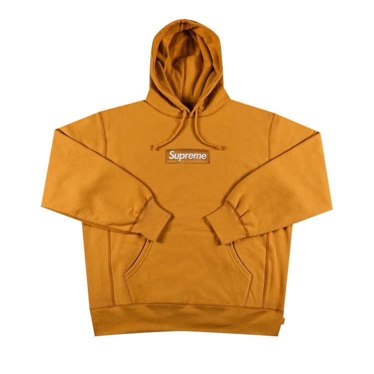 Supreme Box Logo Hoodie Light Mustard