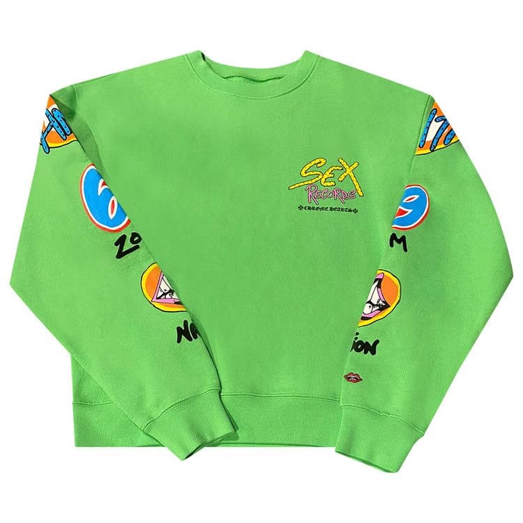 Chrome Hearts x Matty Boy Sex Records Crewneck Green