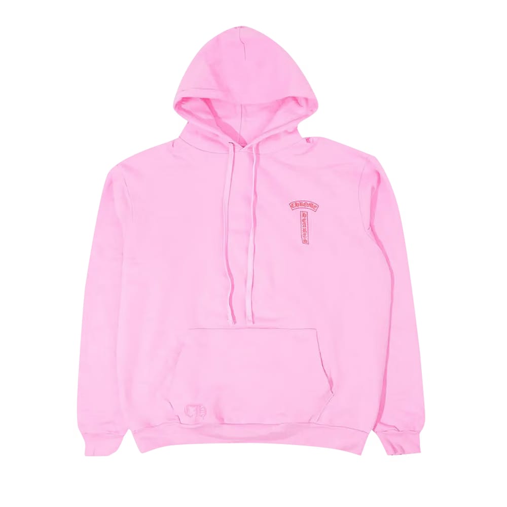 Chrome Hearts T Bar Logo Hoodie Pink/Red