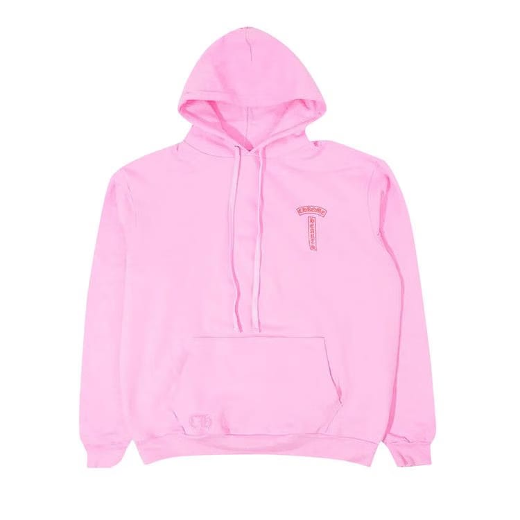 Chrome Hearts T Bar Logo Hoodie Pink/Red