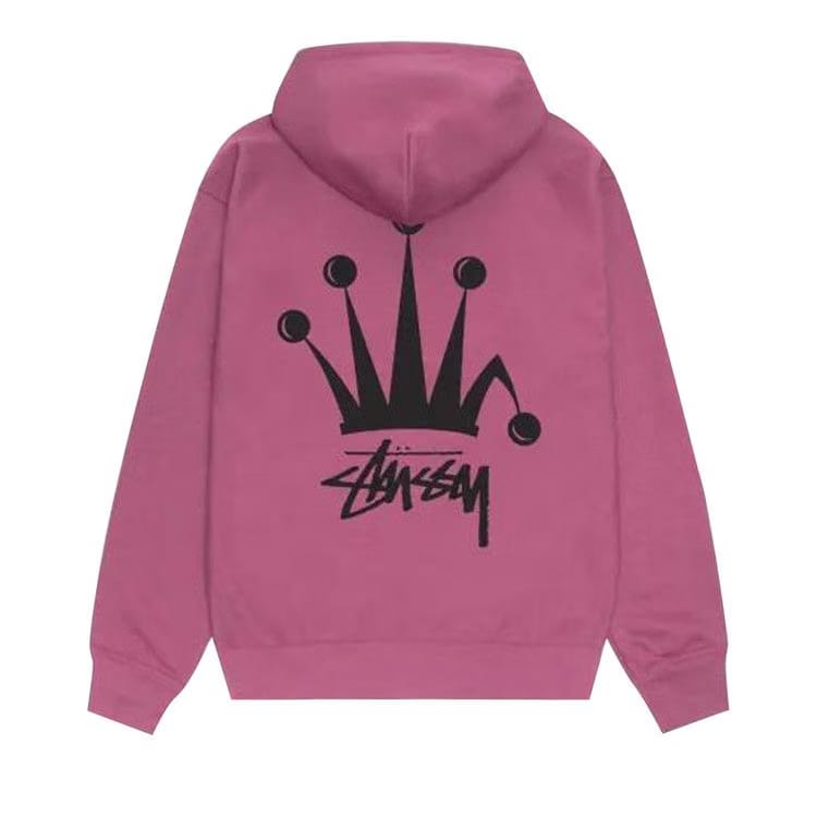 Stussy Regal Crown Zip Hoodie Berry