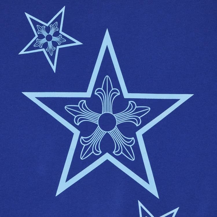 Chrome Hearts Star Long-Sleeve Shirt Blue