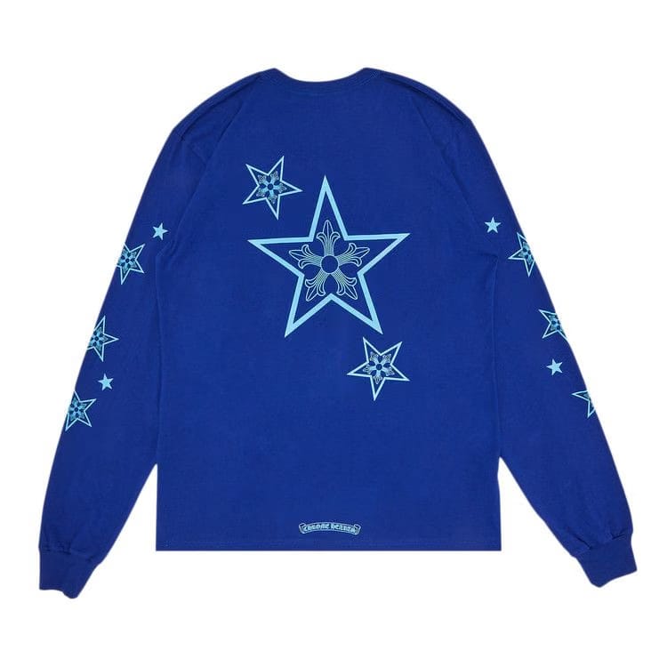 Chrome Hearts Star Long-Sleeve Shirt Blue