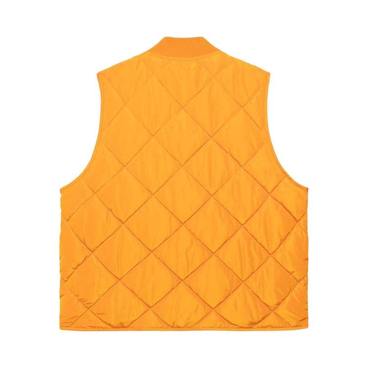 Stussy Thermal Lined Quilted Vest Orange