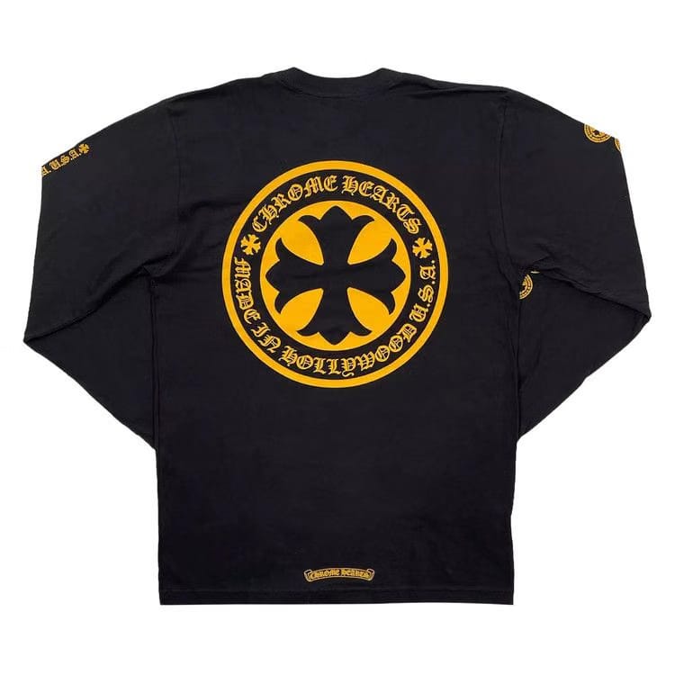 Chrome Hearts Cross Long-Sleeve Black/Yellow